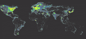 Earth light pollution
