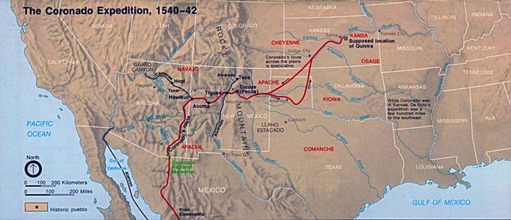 Coronado Expedition Map