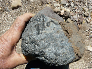 Perlite cobble from creek bed.