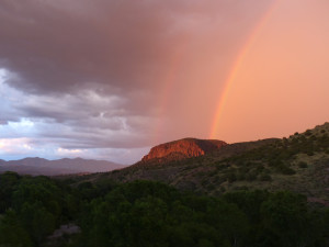 summer rainbow southwest new mexico