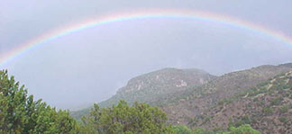 Rainbow over Turtle Rock