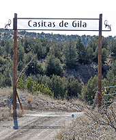 sign over road at entrance